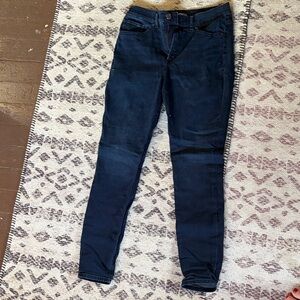 Express Women's Deep Indigo Skinny Jeans